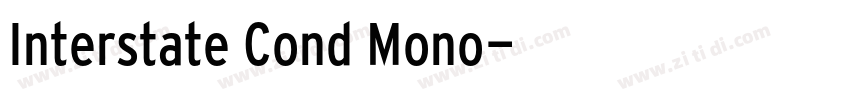 Interstate Cond Mono字体转换